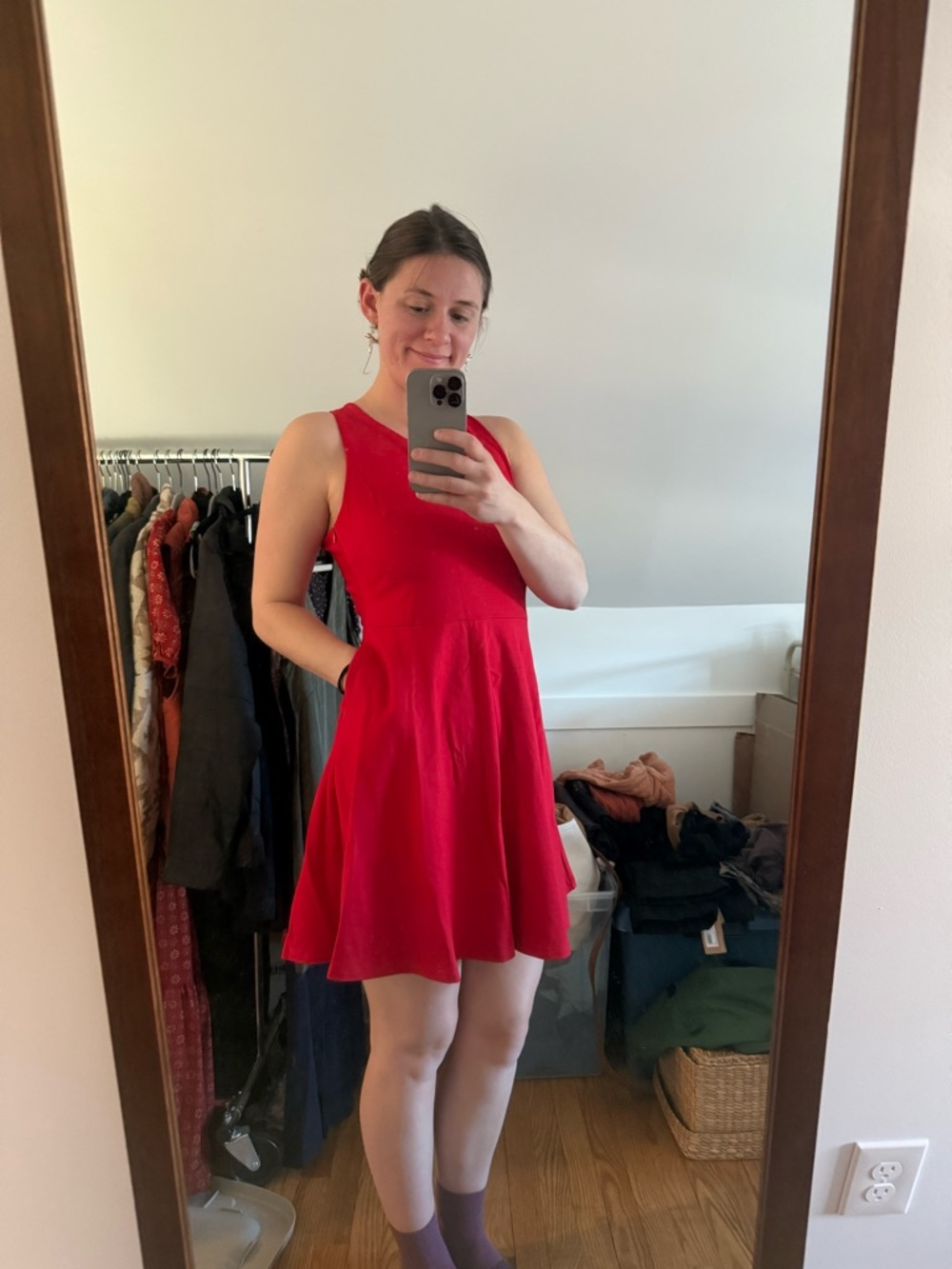 Perfect Condition Red Fit-and-Flare Dress